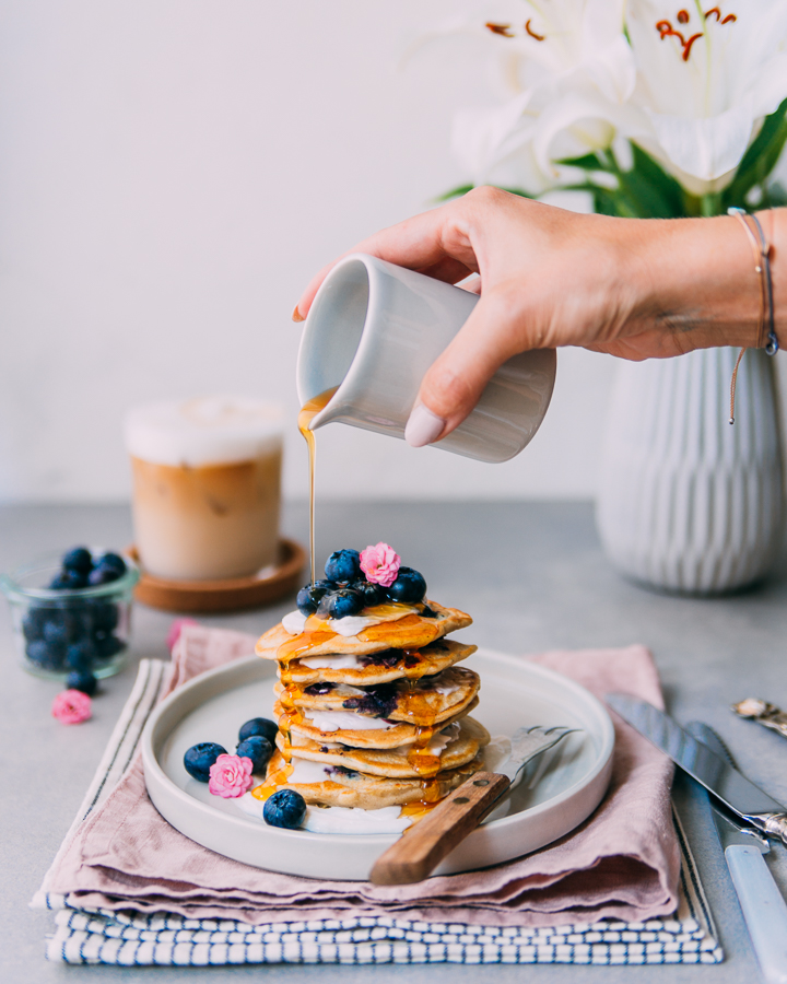 Lemon Blueberry "Buttermilk" Pancakes