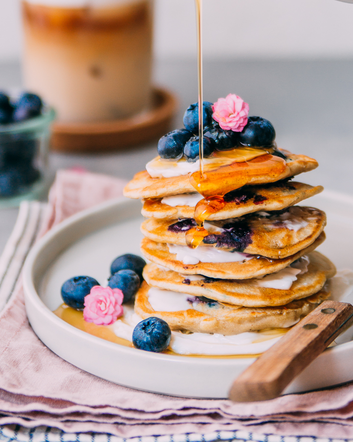 Lemon Blueberry "Buttermilk" Pancakes