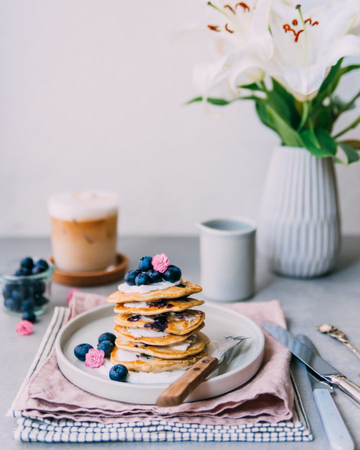 Lemon Blueberry "Buttermilk" Pancakes