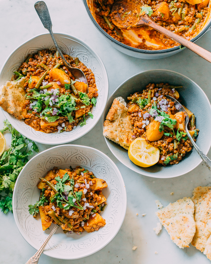 Lentil Potato Green Bean Curry