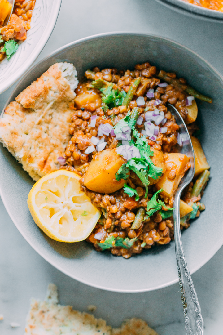 Lentil Potato Green Bean Curry