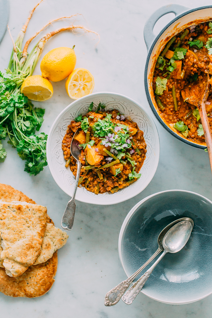 Lentil Potato Green Bean Curry