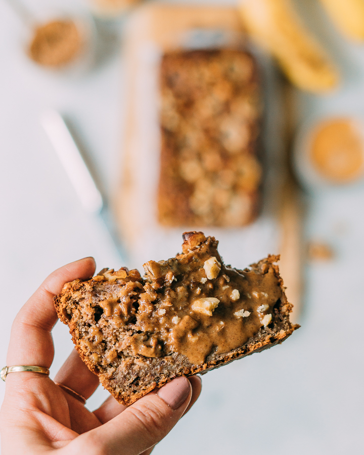 Vegan Oil Free Sugar Free Banana Bread