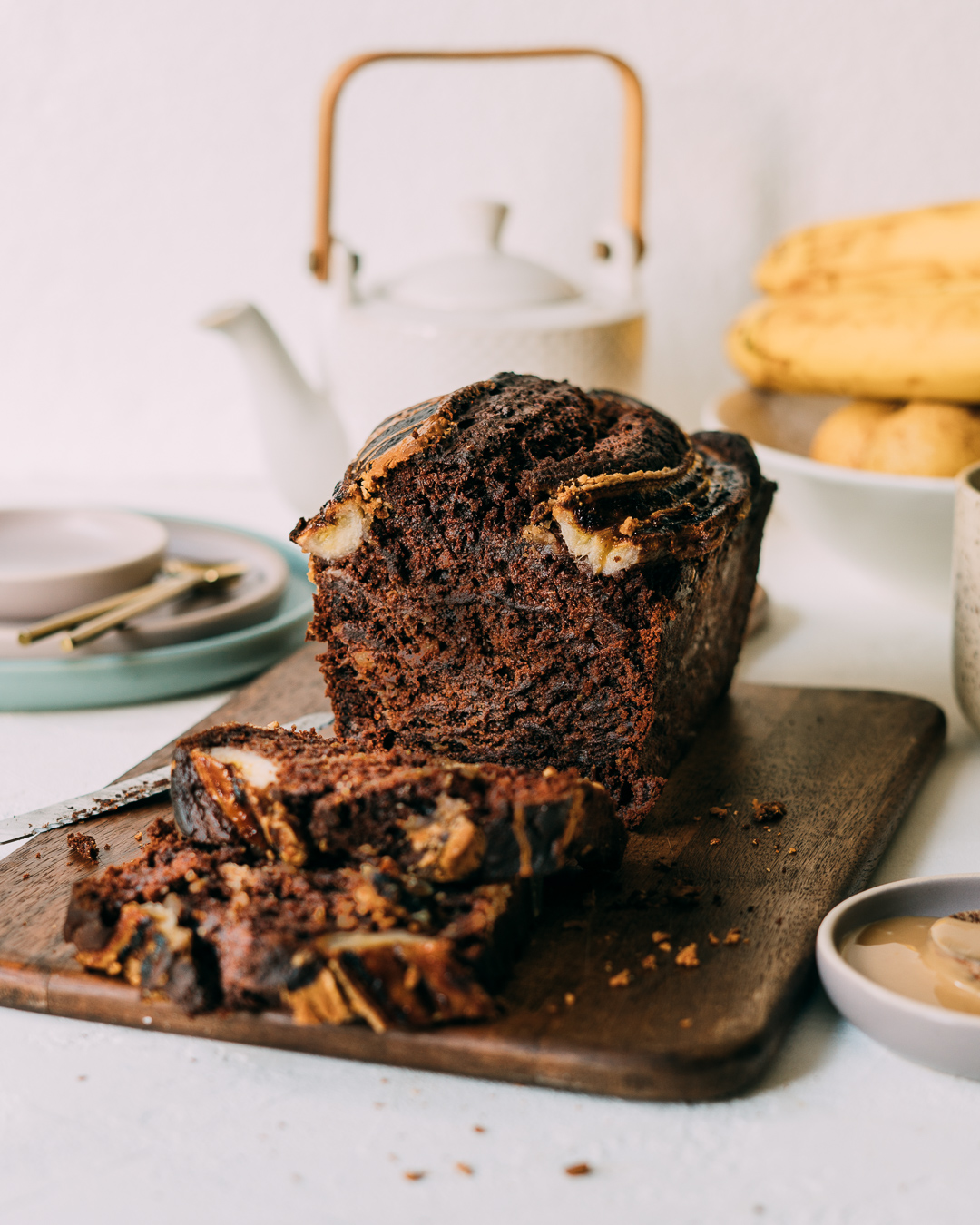 Chocolate PB Banana Bread