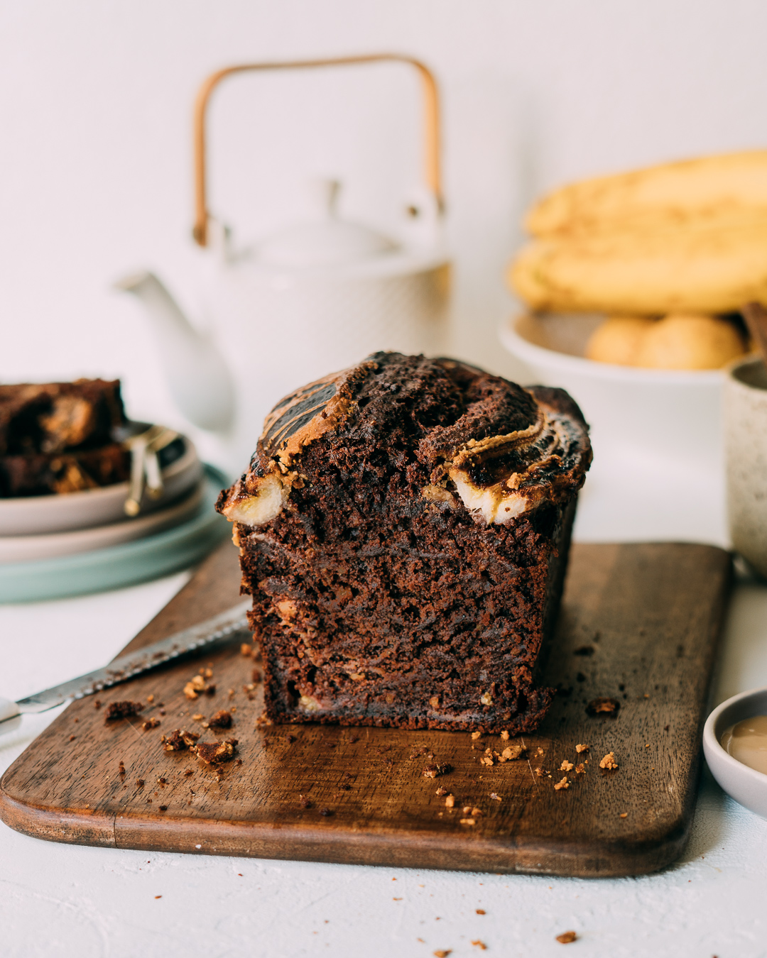 Chocolate PB Banana Bread