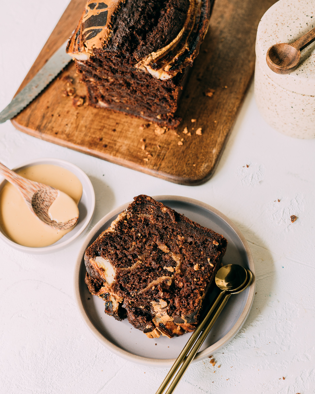 Chocolate PB Banana Bread